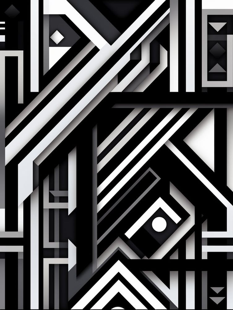 Technology Abstract Geometric Pattern 15