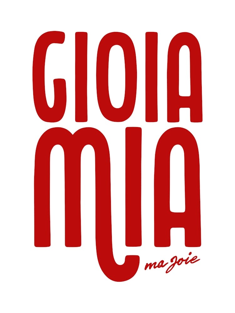 Gioia Mia Poster, Amalfi Coast Print, La Dolce Vita Wall Art, Italian Art, Italy Home Decor