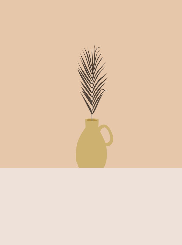 Palm Tree In A Vase