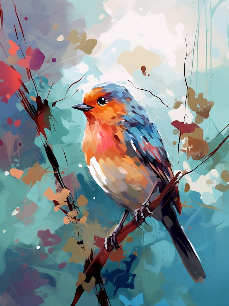 Illustration Numérique Rouge-gorge 1