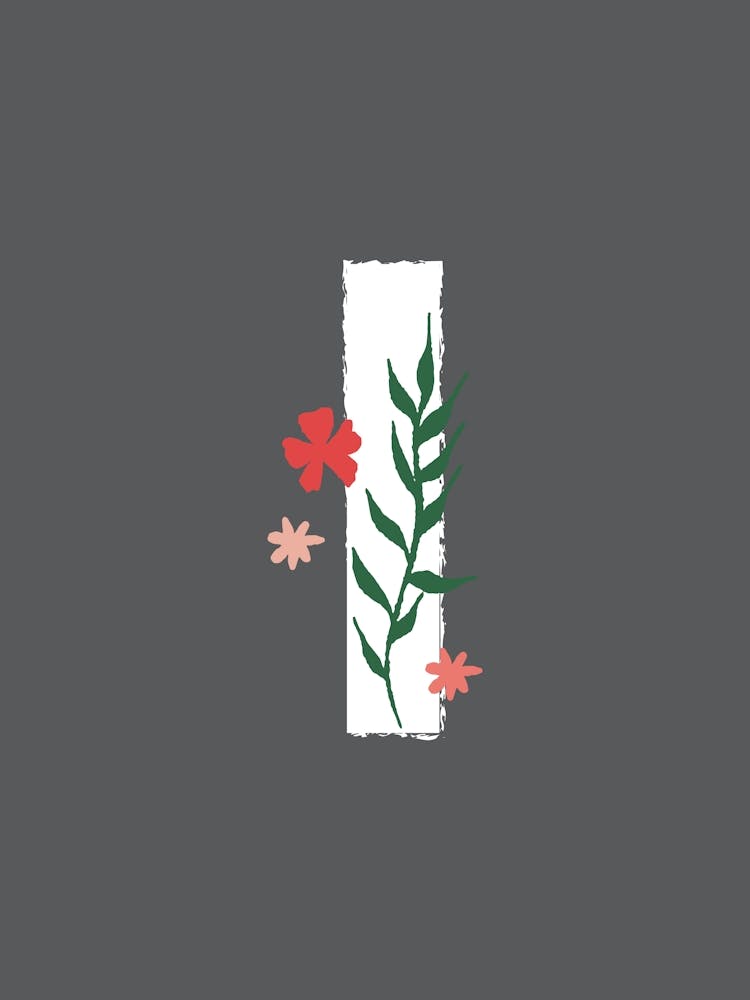 Bedroom Decor White Floral Letters 09