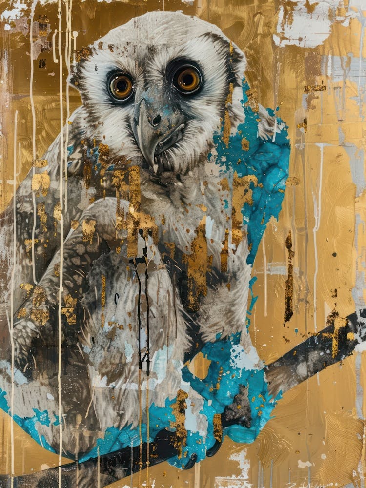 Gibbon Gold Effect Collage 4