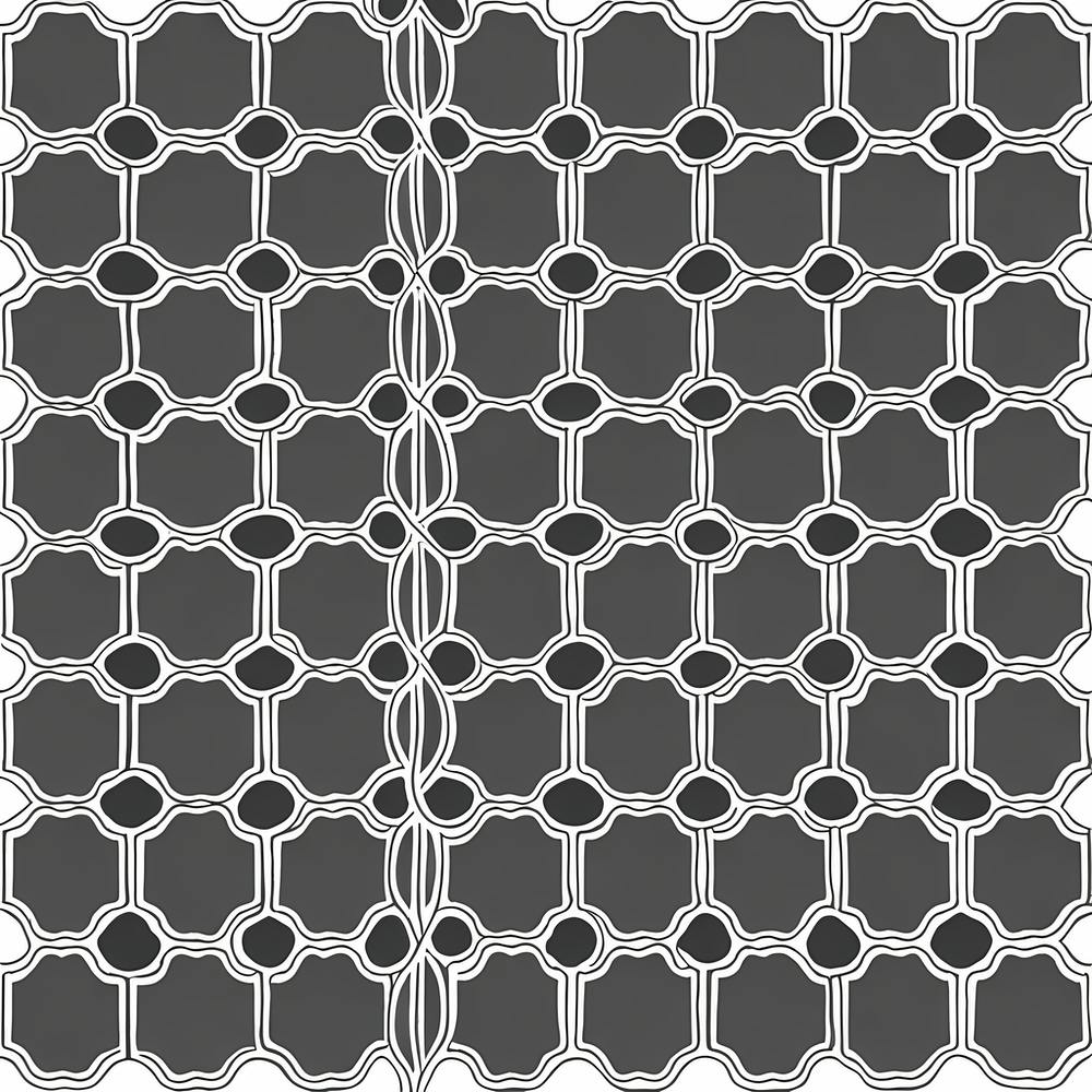 Abstract Black And White Seamless Pattern, tile pattern 
