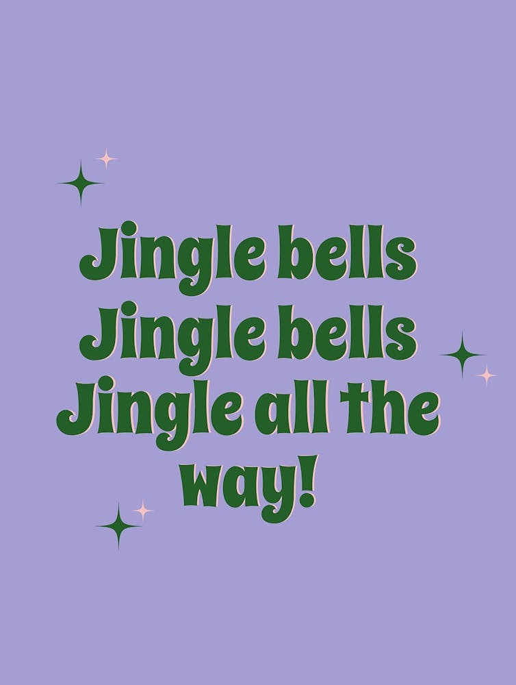 Jingle Bells Jingle All The Way Christmas Festive Seasonal Gift Typography
