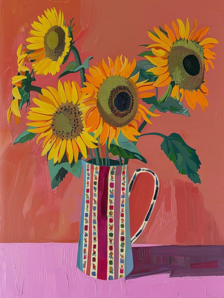 Tournesols Dans une Cruche