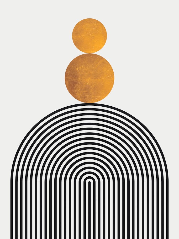 Circles lines and gold 3