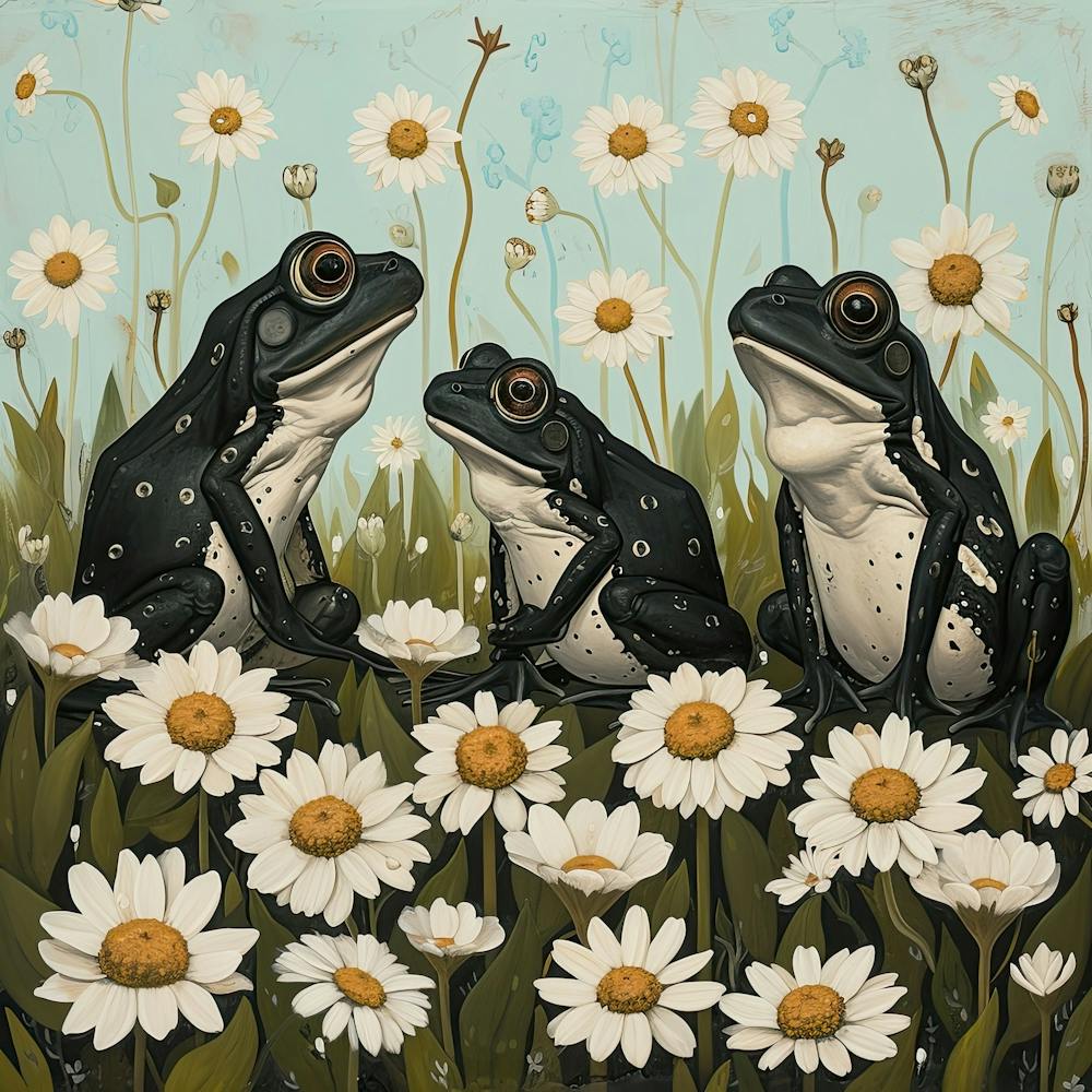 Frogs And Toads Fairycore Painting 3