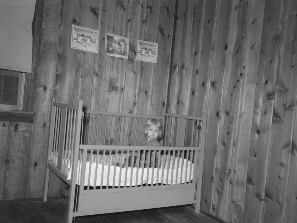 Untitled Photo, Possibly Related To Child In Bed In Farm Home, Lake Dick Project, Arkansas By Russell Lee