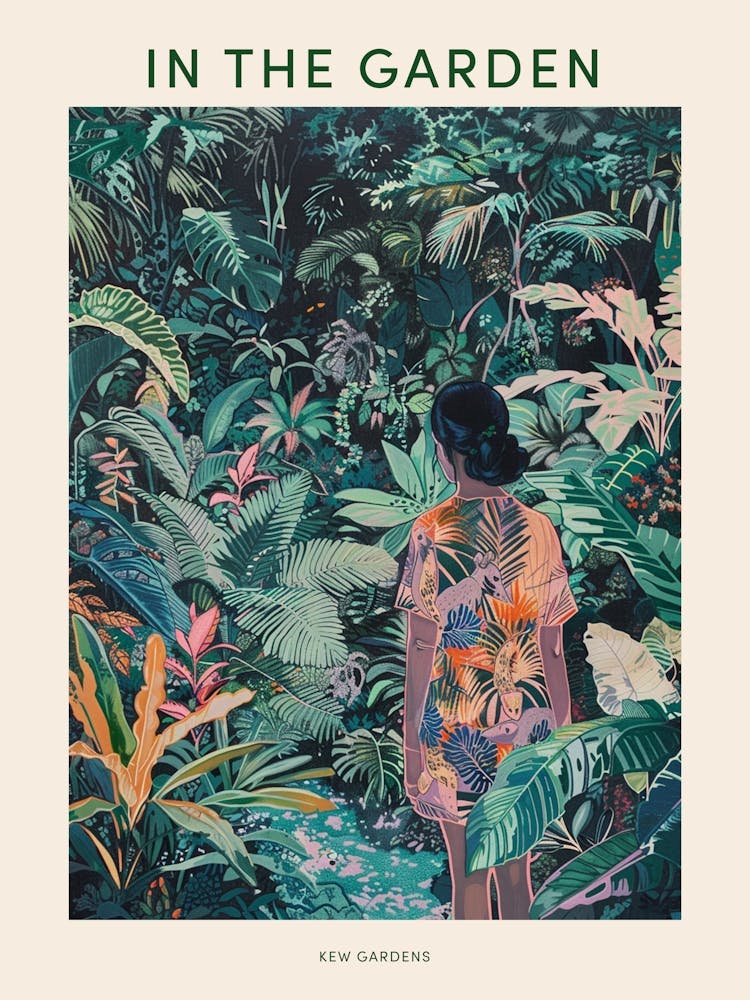 In The Garden Poster Kew Gardens England 8