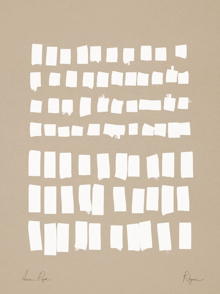 Rhyme Composition On Beige