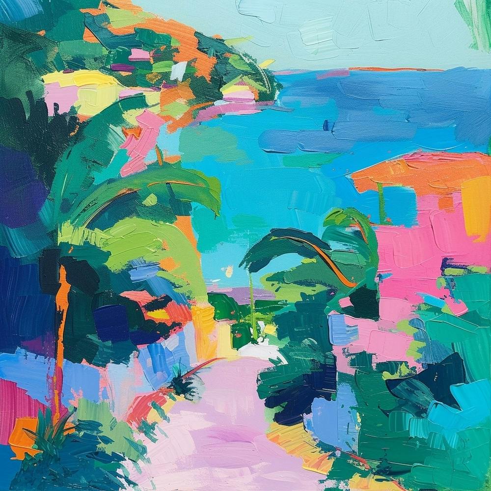 Abstract Travel Collection Roatn Honduras 3