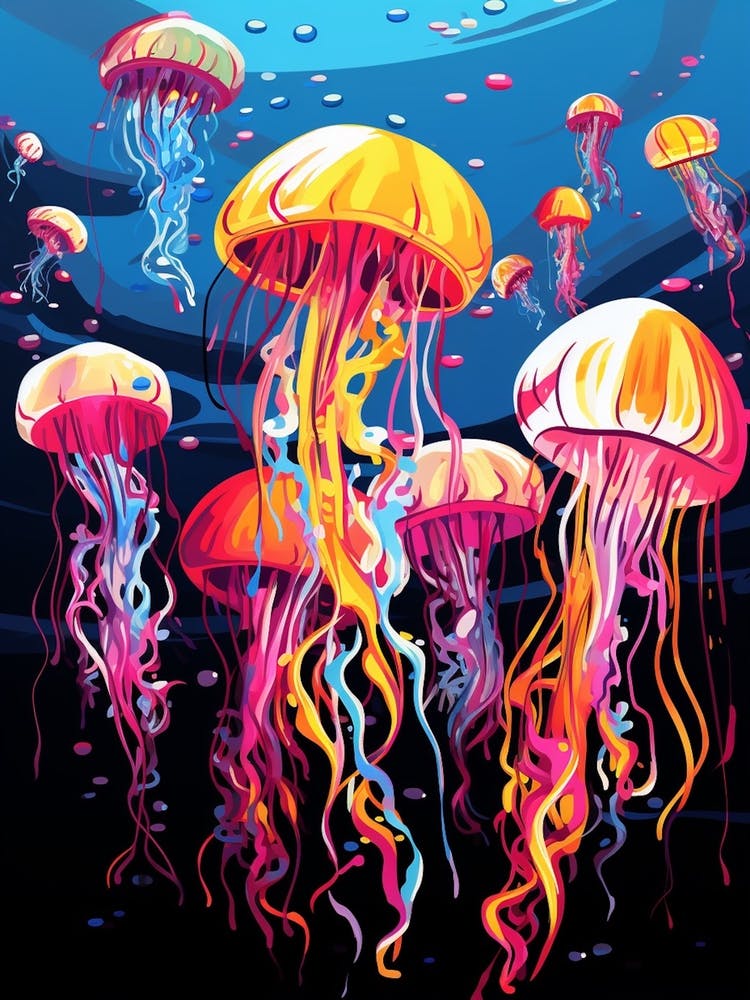 Jelly Fish Pop Art 4