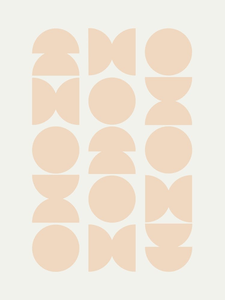 Mid-Century Modern Pattern Peach Fuzz Light