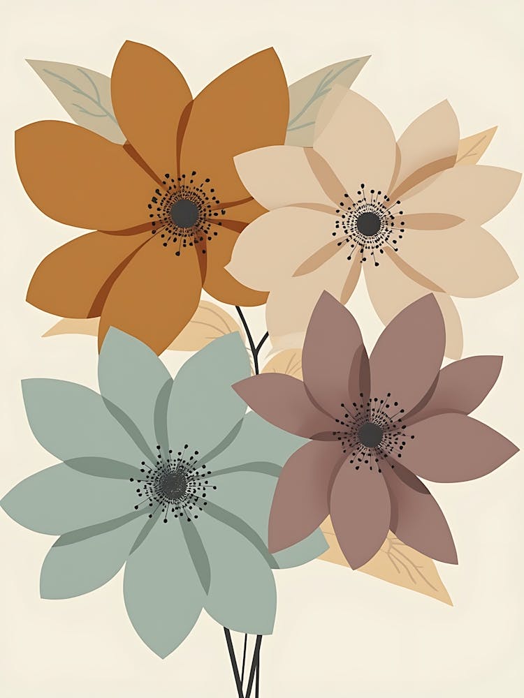 Delicate Blush and Sage Petals