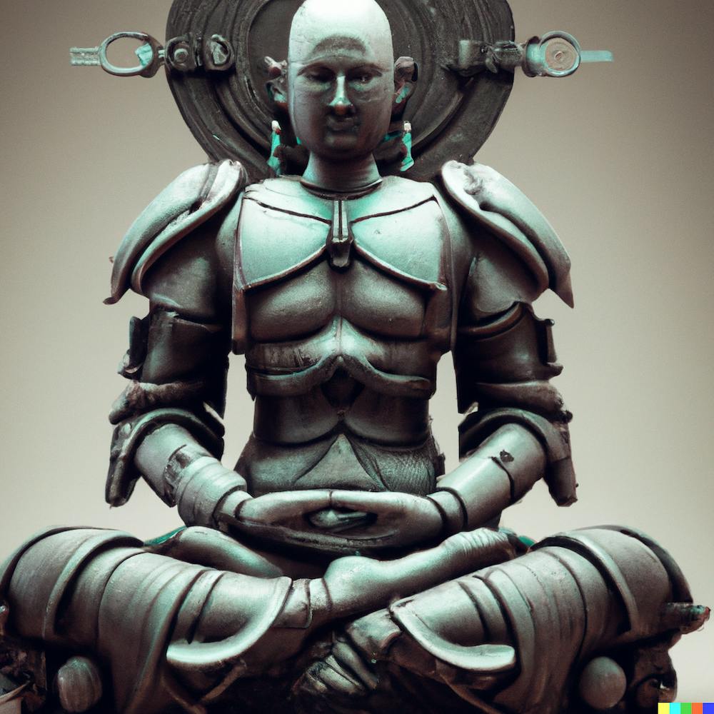 Futuristic Buddha