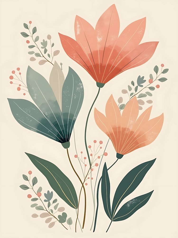 Subtle Pastel Petal Whispers