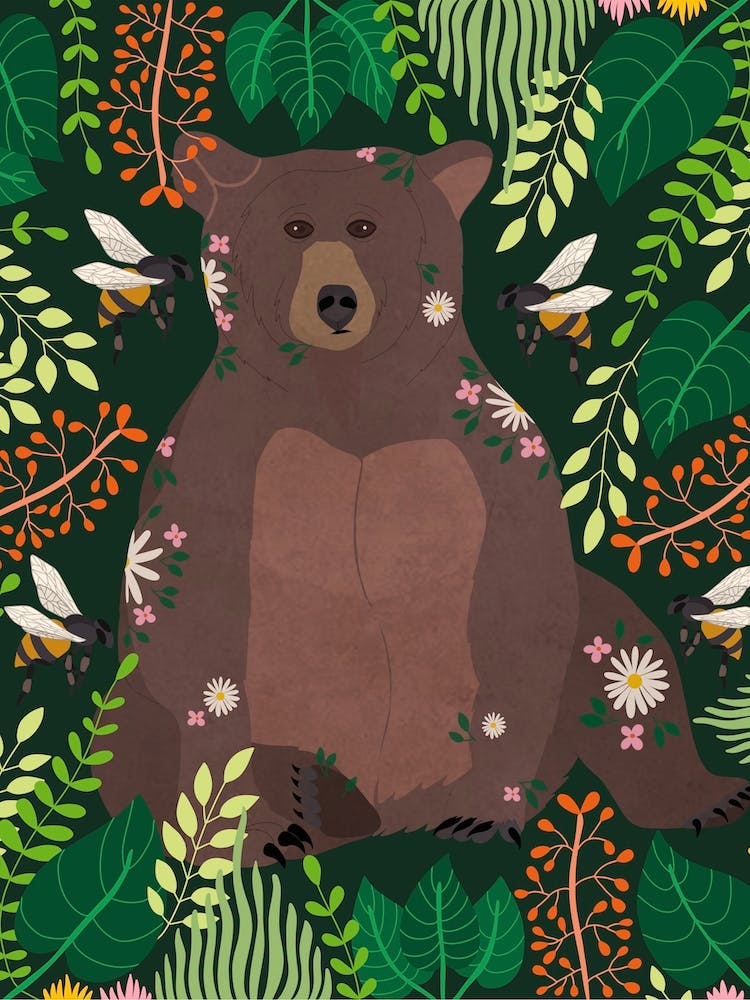 Bear And Bees