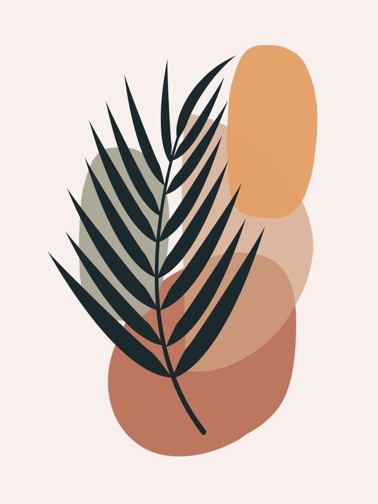 Abstract Palm Leaf