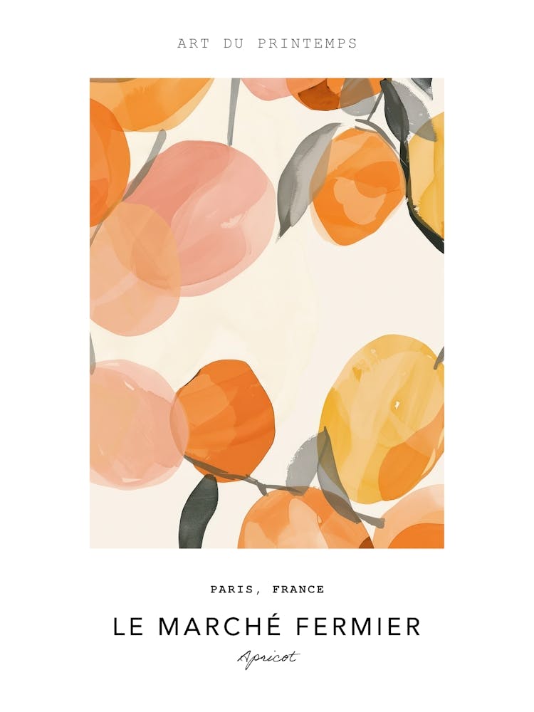 Apricot Le Marche Fermier Poster 1
