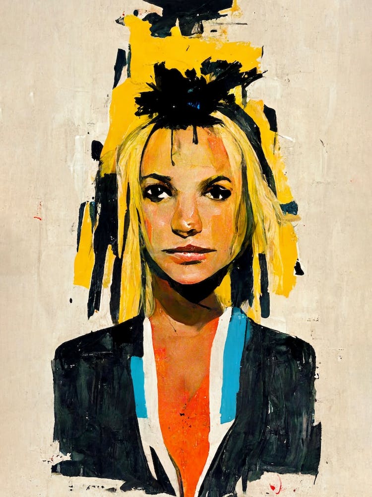 Britney Spears Basquiat Style 3