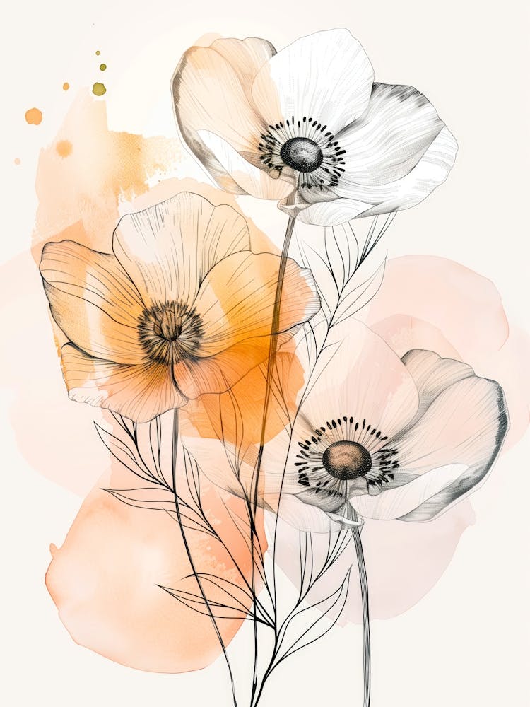 Mohnblumen Natur Blumenkunst