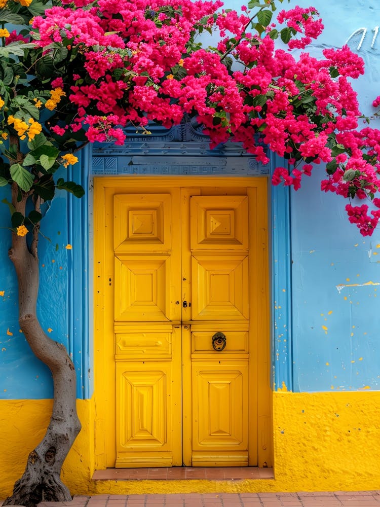 Bougainvillea Door