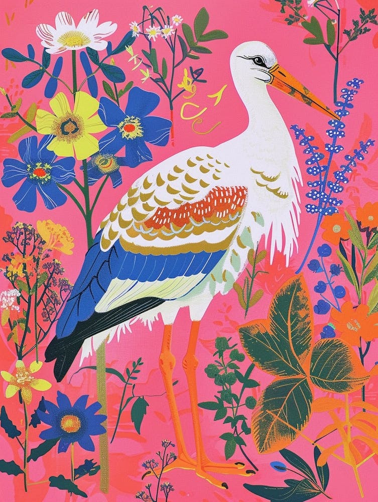 Spring Birds Stork 1