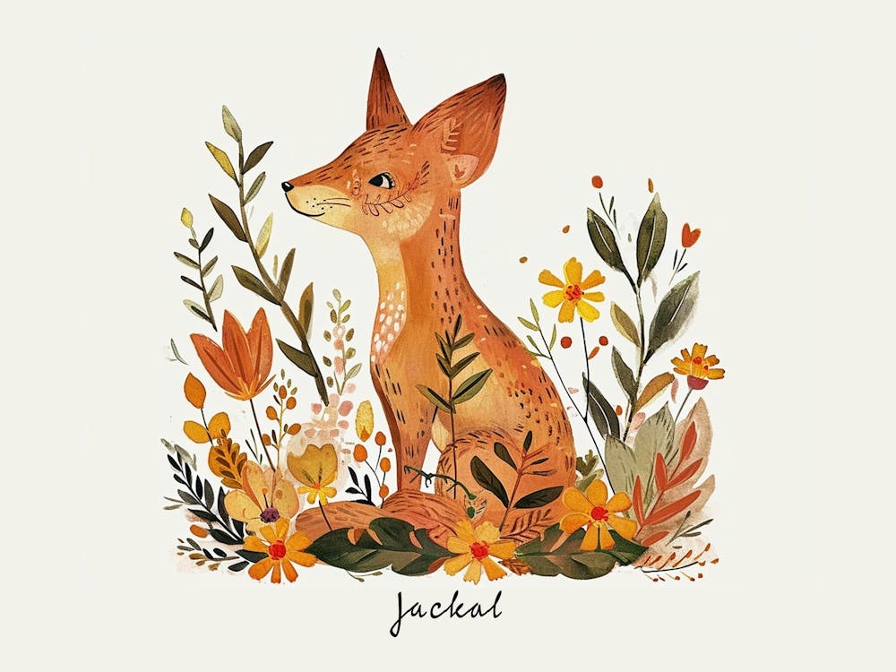 Little Floral Jackal 3 Poster