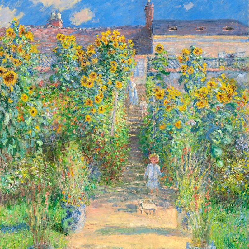 Claude Monet Garden Painting
