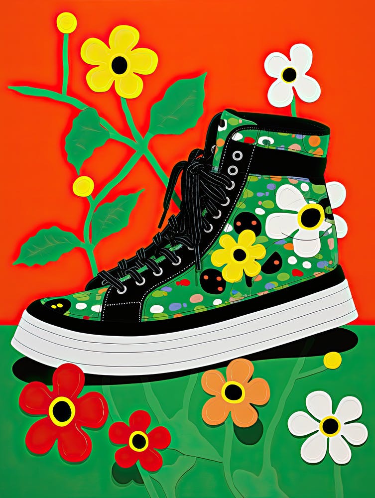 Soleful Bloomscapes: The Sneaker Garden