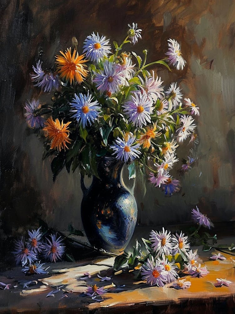 Baroque Floral Still Life Asters 3