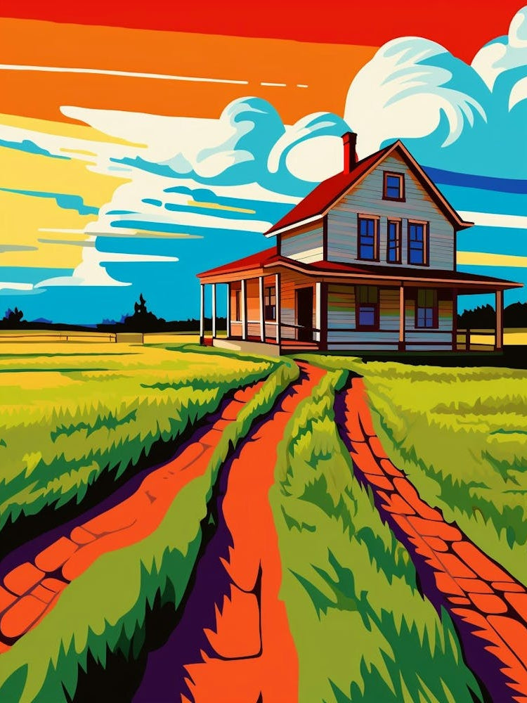 Fort Vancouver National Historic Site Fauvism Illustration 8