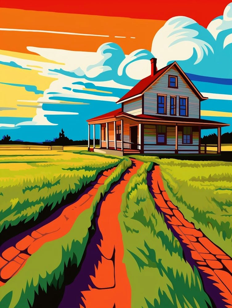 Fort Vancouver National Historic Site Fauvism Illustration 8