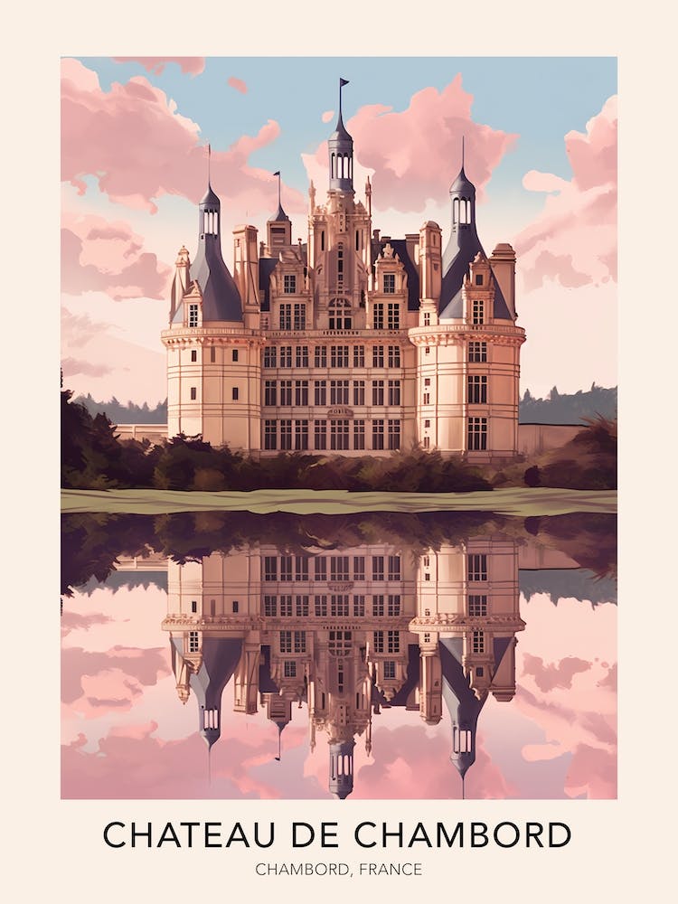Chateau De Chambord France Travel Poster