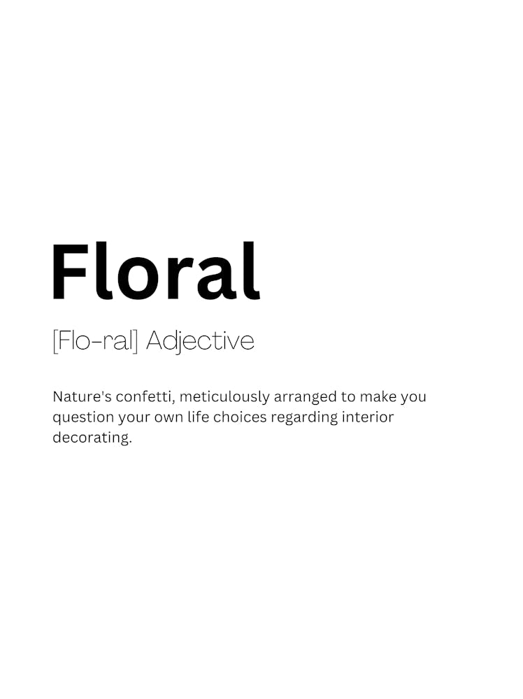 Floral Definition Meaning