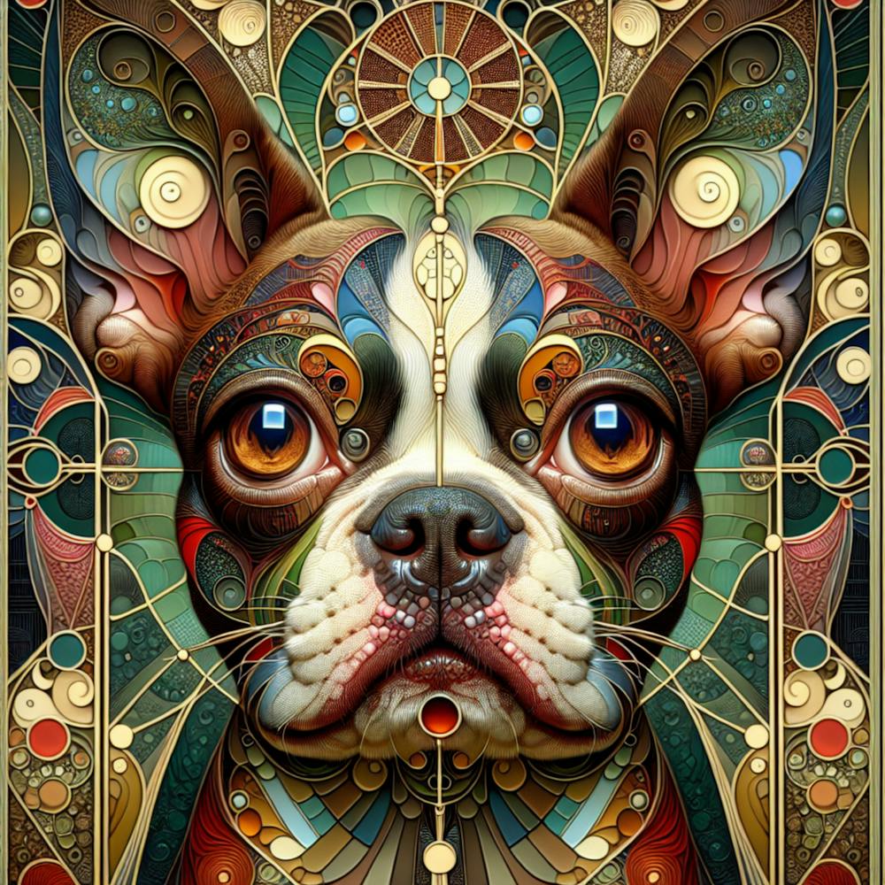 Zoë is a Boston Terrier
