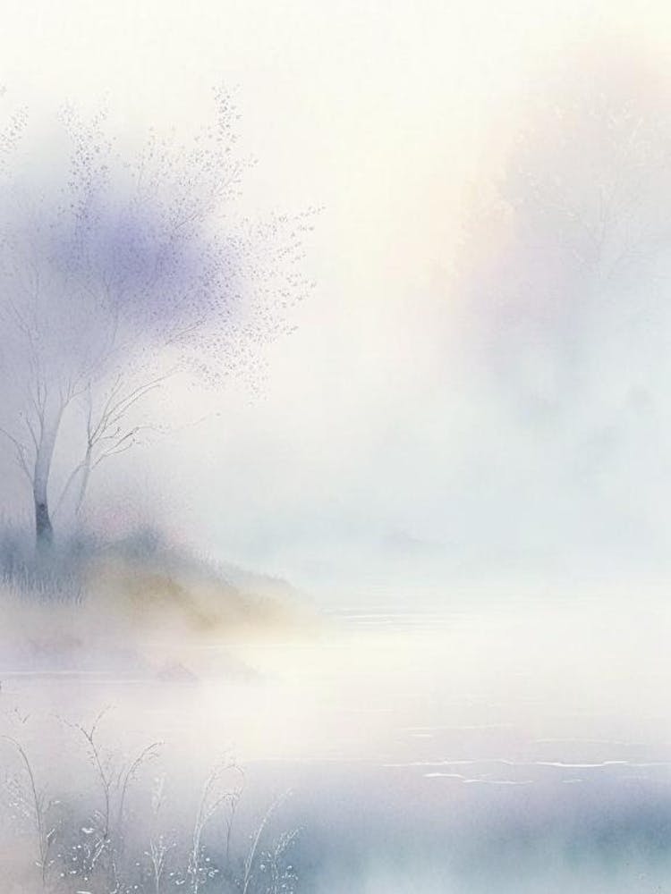 Mist Waterscape Gouache 1