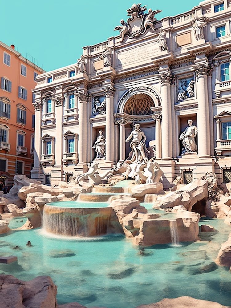 Trevi Fountain Rome Italy 2