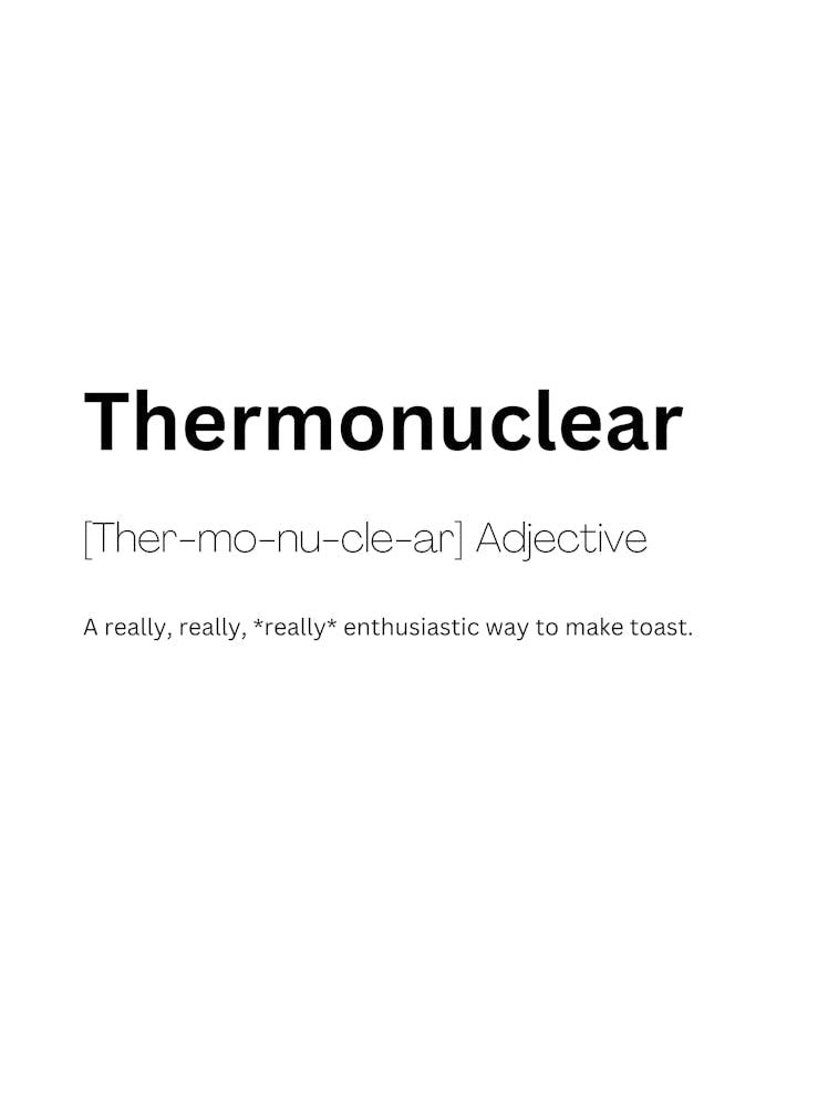Thermonuclear Definition Meaning 1
