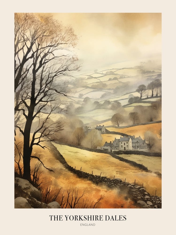 The Yorkshire Dales England 2 Uk Trail Poster