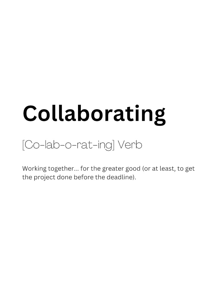 Collaborating Definition Meaning 1