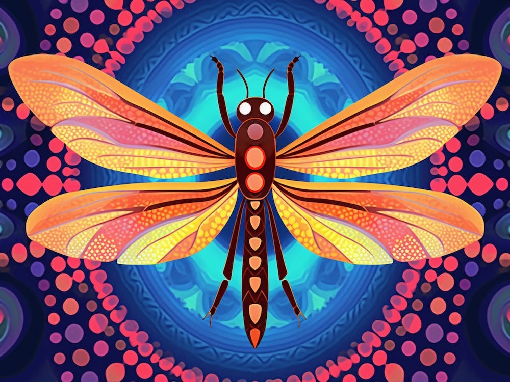 Dragonfly Halloween Celithemis Retro Style 1