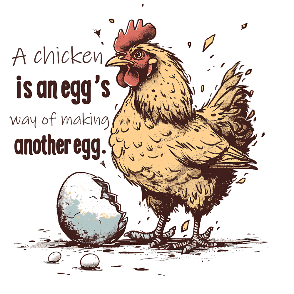 Chicken Is An Egg'S Way Of Making Another Egg