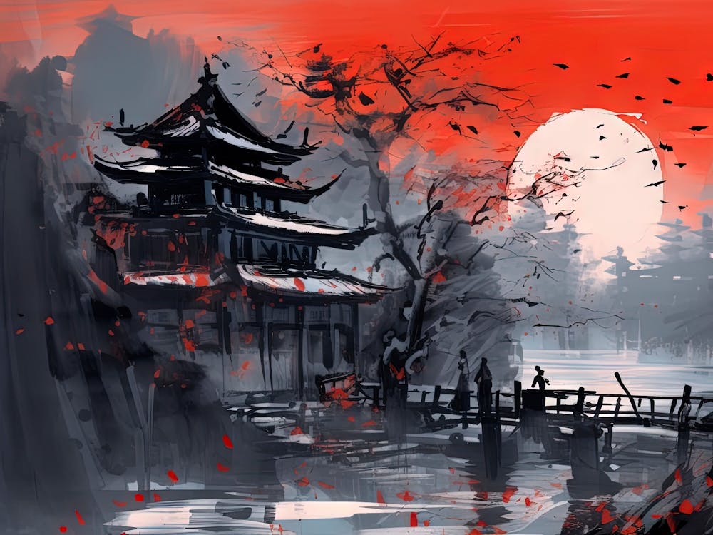 Asiatisches Gemälde 1
