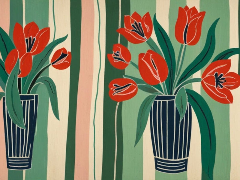 Tulips In Vases 1