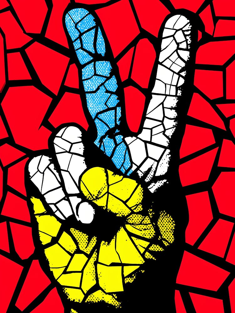 Peace Sign Pop Art