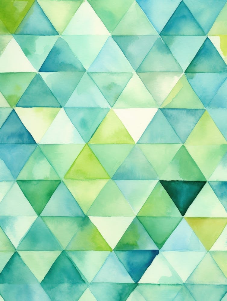 Watercolor Triangles 5