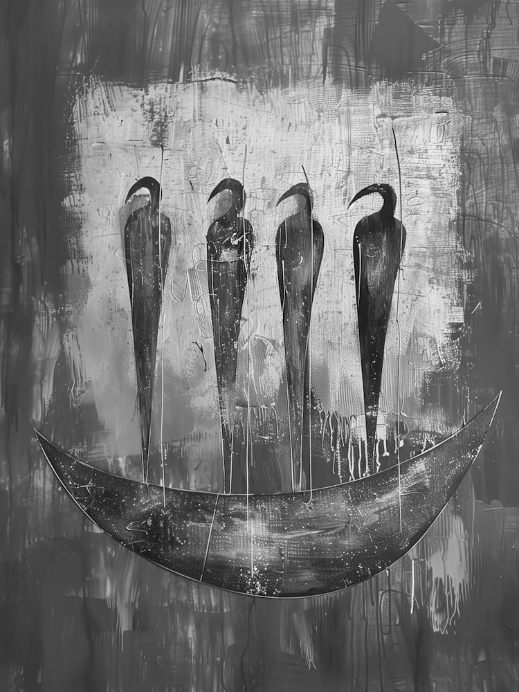Three Birds On A Boat