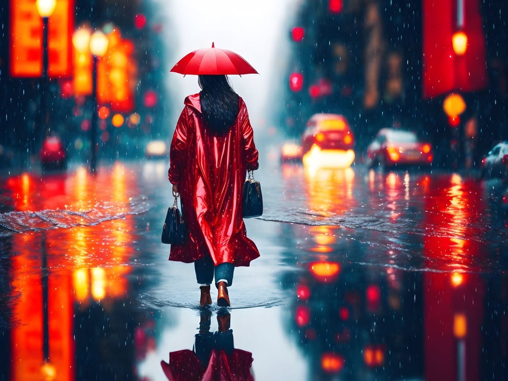 Rain in the city