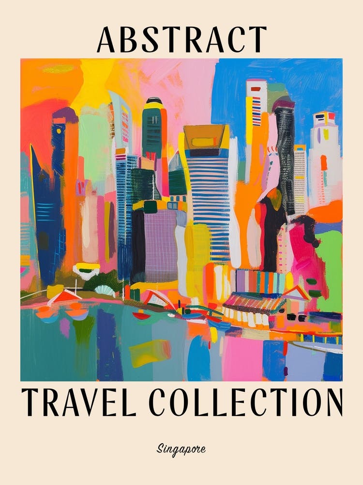 Abstract Travel Collection Poster Singapore 3